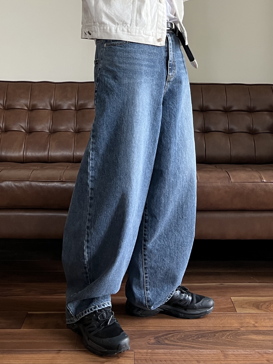 balloon curve denim jeans