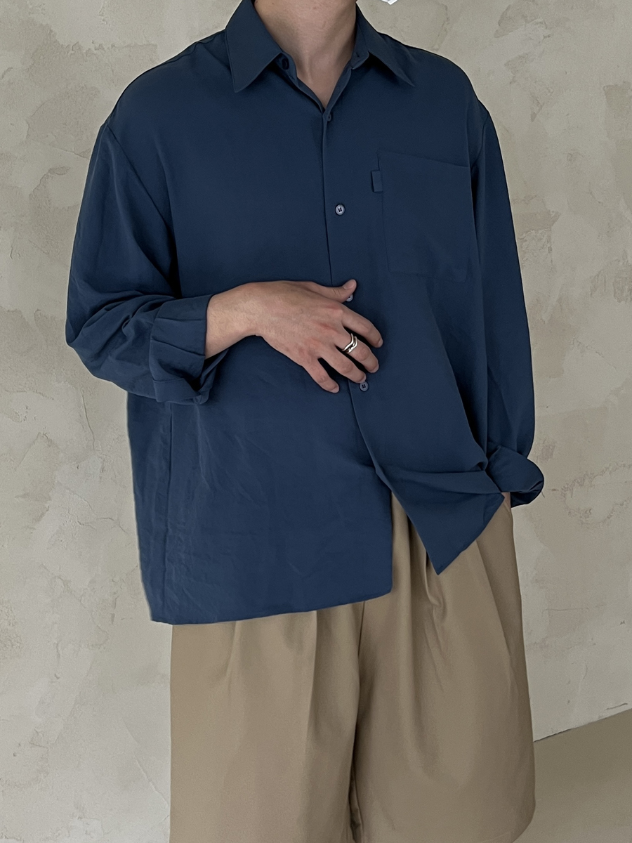 [UNISEX] Soft-Touch Wrinkle Shirt