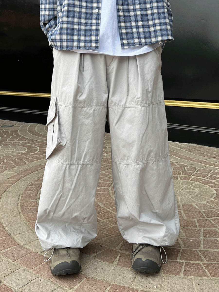 One-pocket Balloon Cargo Pants (2color)