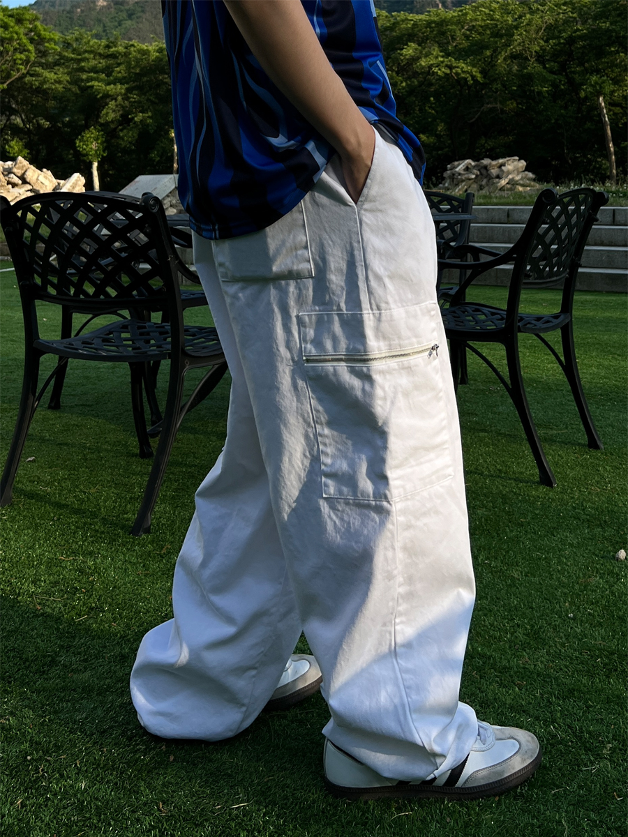 Side ZipperPocket Cotton Pants (3color)