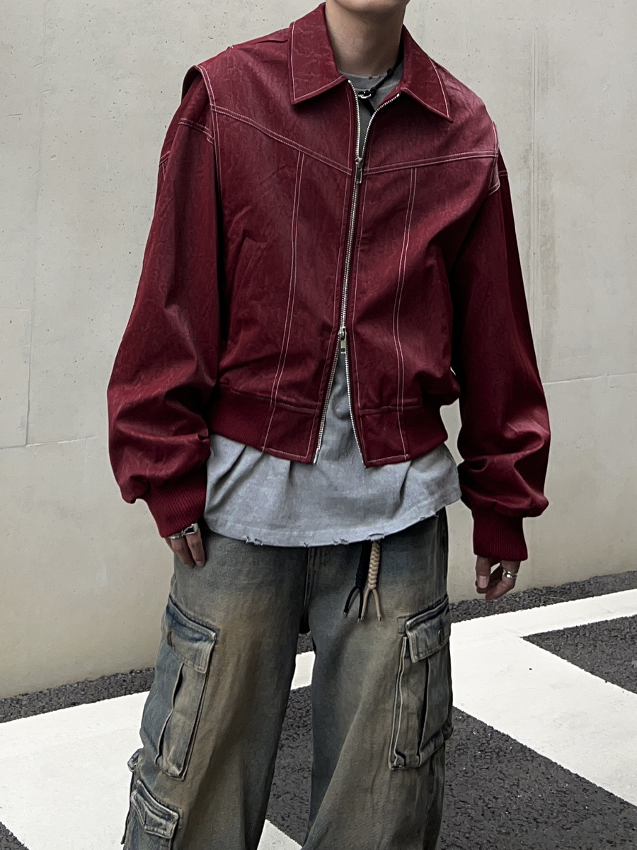[추천] Force Stitch Leather Jacket (3color)