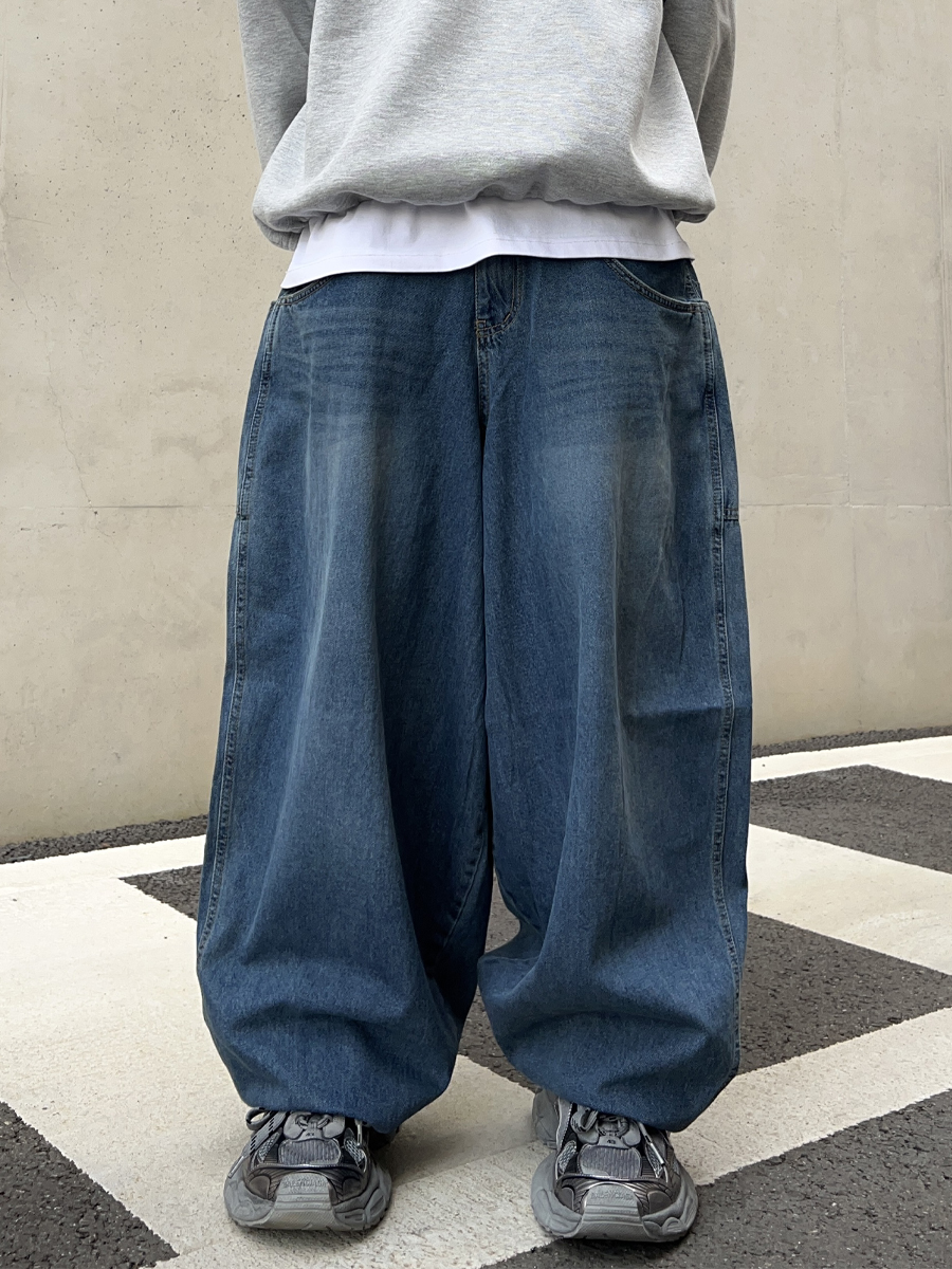 Super Baggy Wide Jeans (1color)