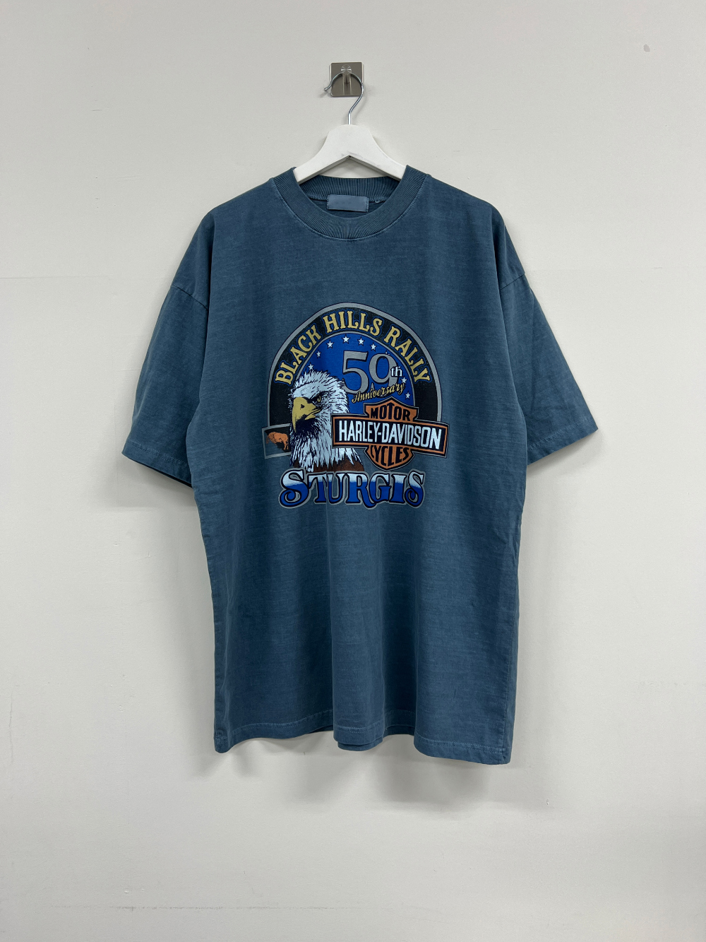 반팔 티셔츠 딥블루 색상 이미지-S1L43