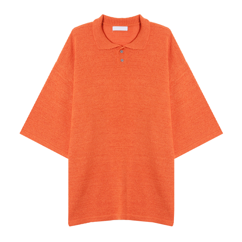 반팔 티셔츠 오렌지 색상 이미지-S1L16